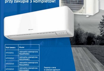 Kupuj więcej za mniej! Niższe ceny klimatyzatorów przy zakupie 3 kompletów!