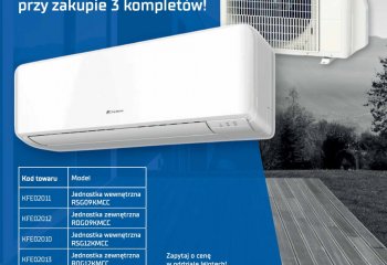 Niższe ceny klimatyzatorów przy zakupie 3 kompletów!