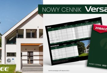 Pompy Ciepła Versati III – nowy cennik 2022