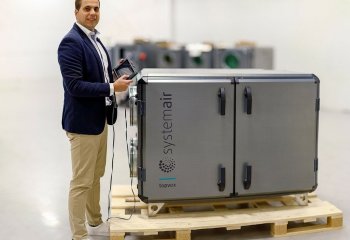 Zmodernizowane centrale wentylacyjne Topvex. Teraz jednostki zewnętrzne dostępne z przeciwprądowym wymiennikiem ciepła.