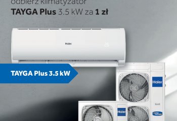 Do każdej pompy ciepła SUPER AQUA Monoblok klimatyzator TAYGA Plus za 1zł