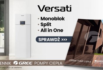 Cennik POMPY CIEPŁA 2023 – Nowości w ofercie GREE VERSATI
