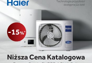 Nowe niższe ceny na pompy ciepła Haier!