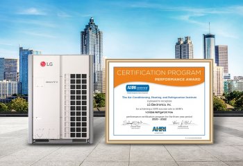 LG po raz szósty z rzędu otrzymuje nagrodę AHRI za wydajność urządzeń HVAC