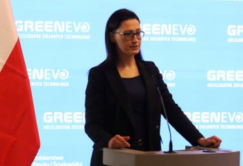 Wiceminister Małgorzata Golińska na inauguracji 10. edycji programu GreenEvo – Akcelerator Zielonych Technologii