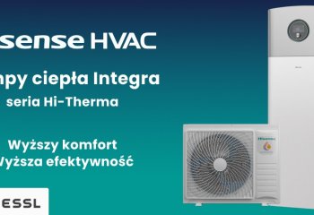 Wyższy komfort. Wyższa efektywność. Pompy ciepła typu powietrze-woda Hisense Integra.