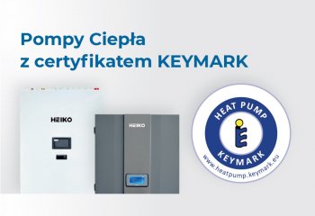 Pompy ciepła Heiko z certyfikatem Keymark