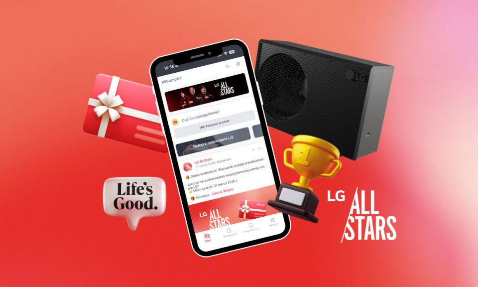  LG All Stars: 1000 zł za pierwszą zeskanowaną pompę ciepła w 2026