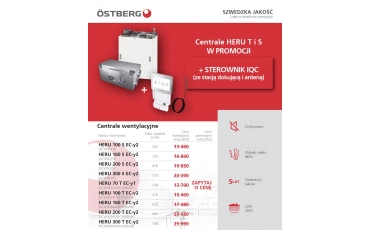 OSTBERG | Centrale wentylacyjne HERU T i S + IQC | styczeń 2026