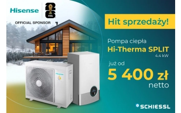 Ceny w dół na pompy ciepła Hisense SPLIT