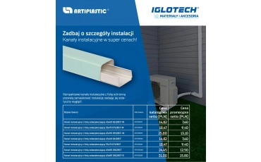 Zadbaj o szczegóły instalacji – kanały instalacyjne Artiplastic w super cenach! | marzec 2026