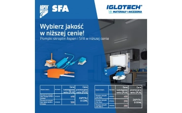 Wybierz jakość w niższej cenie! Pompki skroplin Aspen i SFA w okazyjnej cenie | lipiec 2026