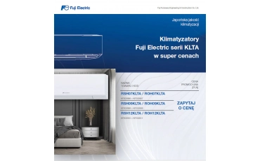 FUJI ELECTRIC | Klimatyzatory Fuji Electric serii KLTA w super cenach  | sierpień 2026