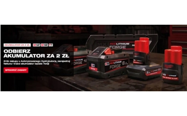 Akumulator Milwaukee za 2 zł – skorzystaj z okazji! 
