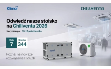 KLIMOR prezentuje rozwiązania HVACR podczas targów Chillventa 2026 w Norymberdze