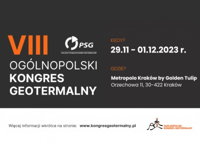 Geotermia w Polsce – zapraszamy na VIII Ogólnopolski Kongres Geotermalny!