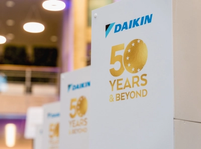 Daikin świętuje 50 rocznicę działalności w Europie, na Bliskim Wschodzie i w Afryce. 