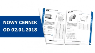 Nowy cennik od 02.01.2018 | Alnor