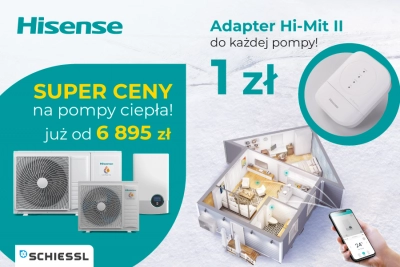 Pompa ciepła Hisense z adapterem Hi-Mit za 1 zł