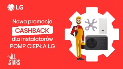 NOWY CASHBACK dla instalatorów pomp ciepła LG