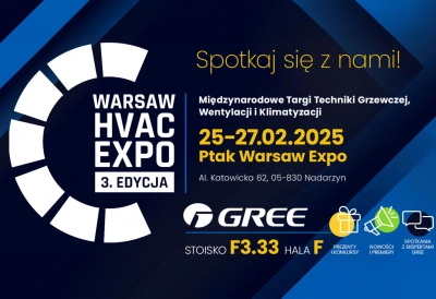 Zapraszamy na stoisko GREE na targach Warsaw HVAC Expo