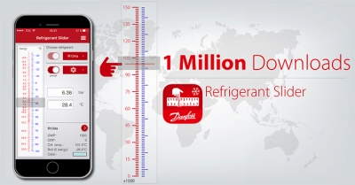 Danfoss świętuje milionowe pobranie aplikacji Suwak chłodniczy