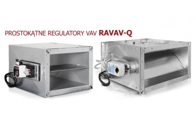 Prostokątne regulatory VAV RAVAV-Q nowość od Alnor