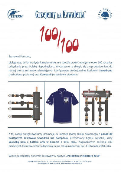 100 koszulek na 100 rocznice odzyskania niepodległości | Elterm