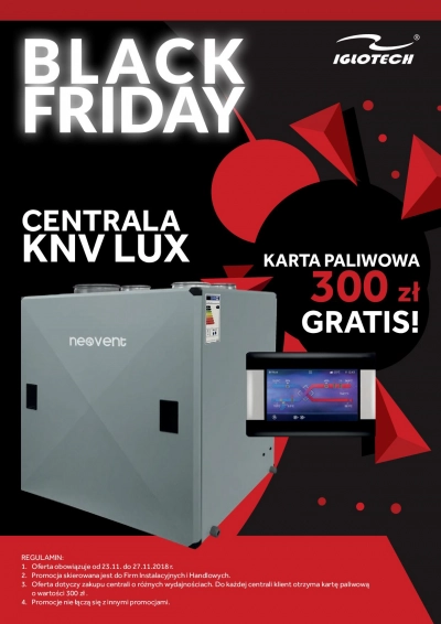 Centrala KNV LUX - Black Friday - karta paliwowa 300zł gratis