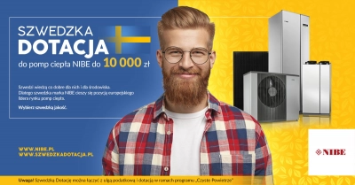 Już 1 marca rusza nowa edycja Szwedzkiej Dotacji do pomp ciepła NIBE do 10 000 zł!