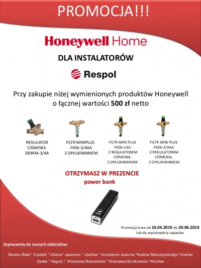 Promocja Honeywell Home dla Instalatorów