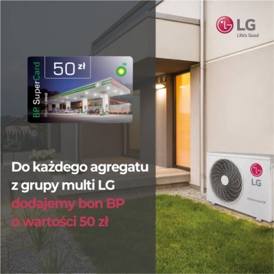 Kupuj agregaty multi marki LG i odbierz kartę paliwową LG! - czerwiec 2019