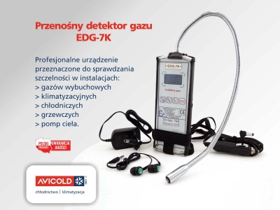 Przenośny detektor gazu EDG-7K - wykrywacz nieszczelności dla profesjonalistów