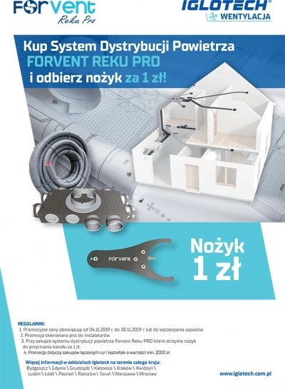 Kup System Forvent Reku Pro i odbierz nożyk za 1 zł! | listopad 2019 | Iglotech