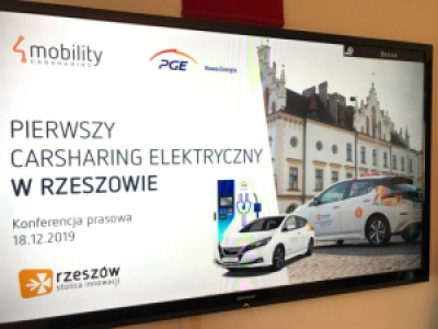 4Mobility we współpracy z Grupą PGE uruchamia w Rzeszowie usługę wynajmu aut elektrycznych na minuty