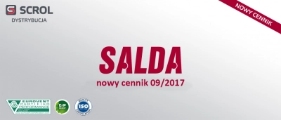 Scrol - Nowy cennik Salda 09. 2017