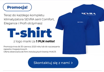 T-Shirt do każdego klimatyzatora marki SEVRA za 1PLN