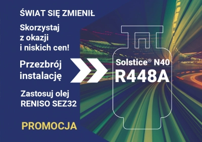 Promocja na czynnik R448A oraz olej Reniso SEZ32 | Scheissl