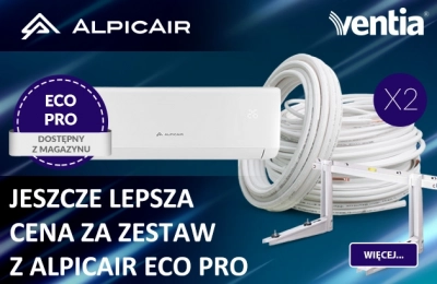 Klimatyzatory AlpicAir Eco PRO od VENTIA - jeszcze taniej w zestawie!