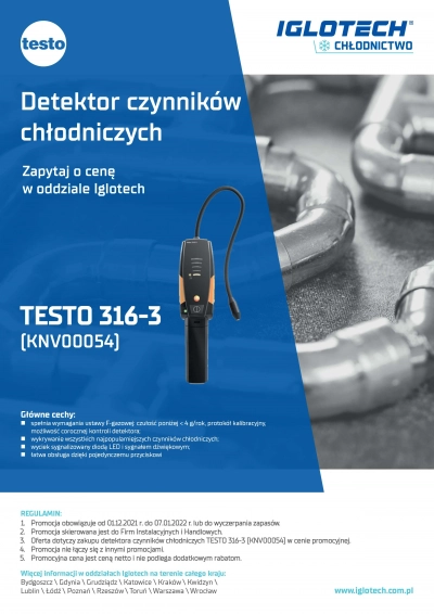 Detektor Czynników chłodniczych TESTO 316-3