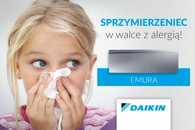 Klimatyzator Daikin Emura dla alergików