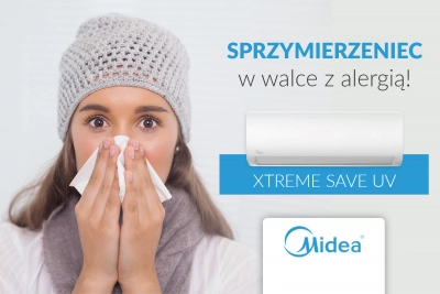 Klimatyzator Midea XTREME SAVE UV dla alergików