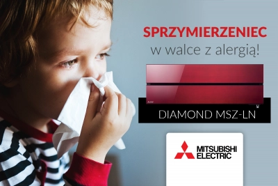 Klimatyzator Diamond MSZ-LN  Mitsubishi Electric dla alergików