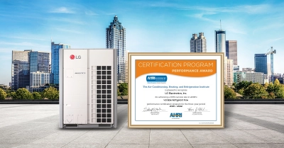 LG po raz szósty z rzędu otrzymuje nagrodę AHRI za wydajność urządzeń HVAC