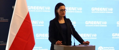 Wiceminister Małgorzata Golińska na inauguracji 10. edycji programu GreenEvo – Akcelerator Zielonych Technologii