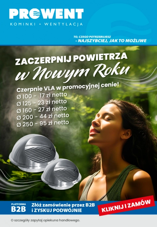 Zaczerpnij powietrza w Nowym Roku! Promocja czerpni VLA!