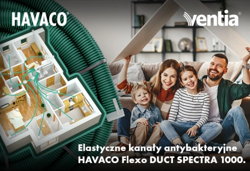Poznaj elastyczne kanały antybakteryjne HAVACO Flexo DUCT SPECTRA 1000!