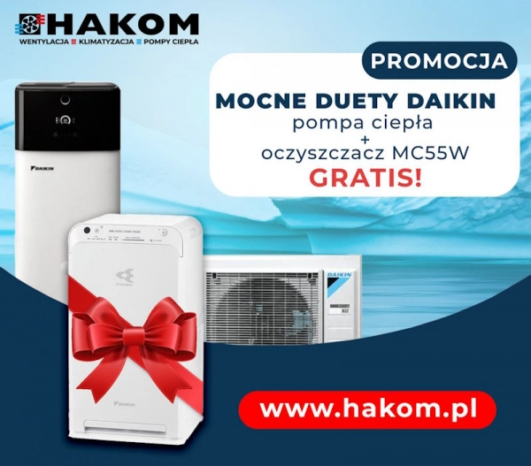 DAIKIN - MOCNE DUETY 1: Pompa ciepła + oczyszczacz powietrza