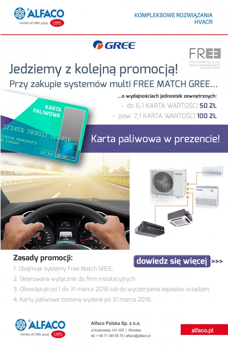 Karty Paliwowe za zakup Free Match Gree! | Alfaco