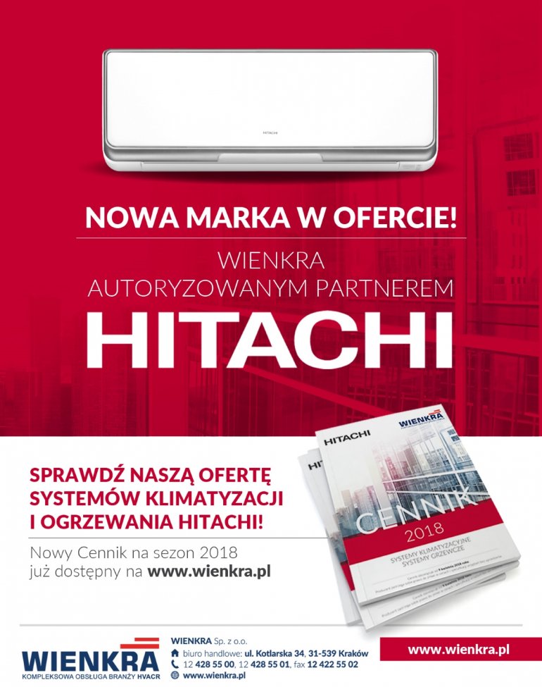 HITACHI - nowa marka w ofercie WIENKRA